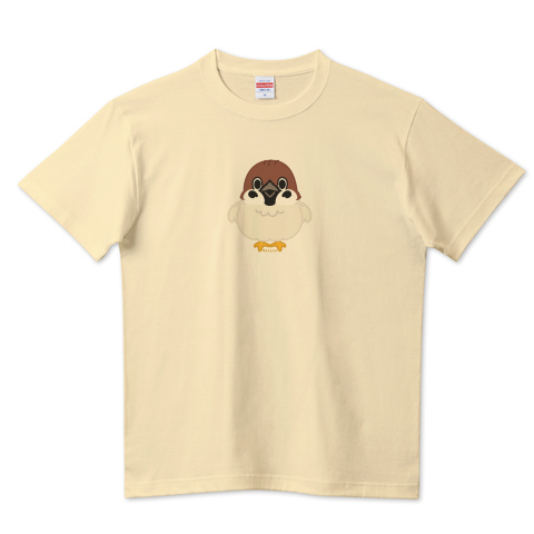 CT164 スズメがちゅんC 鳥 キャラクター 野鳥 スズメ 雀 すずめ ちゅんちゅん活 イラスト Tシャツ 半袖 Tシャツトリニティ リンク