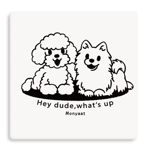 犬 動物 仲良し トイプードル トイプー ポメラニアン ワンワン ポメ 犬のイラスト 犬のTシャツ