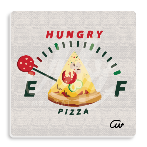 CT358  満腹ゲージ　ピザ　満腹　お腹いっぱい