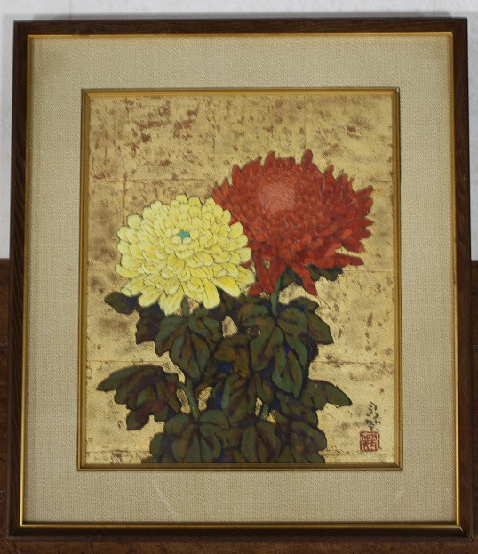 日本画 「菖蒲」菊川多賀先生