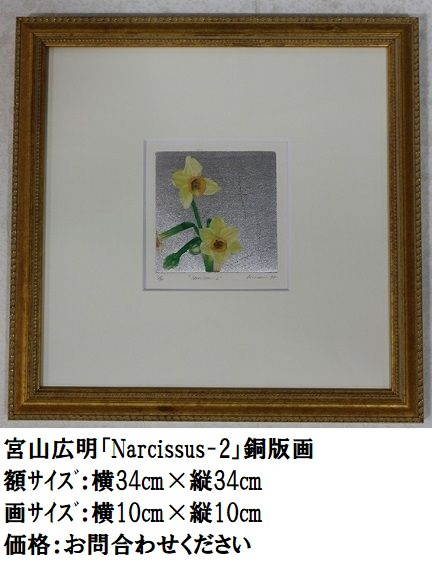 45.宮山広明「Narcissus-2」銅版画.JPG
