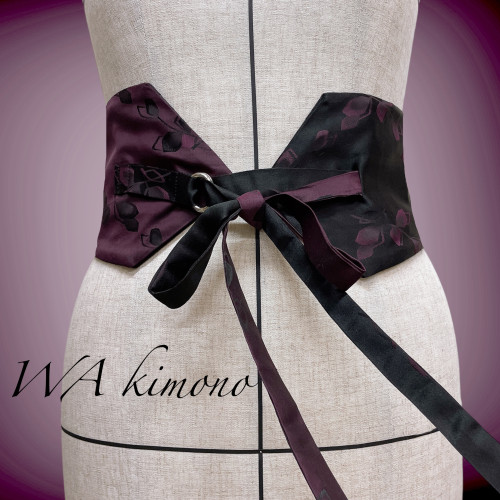 紫黒サッシュベルト