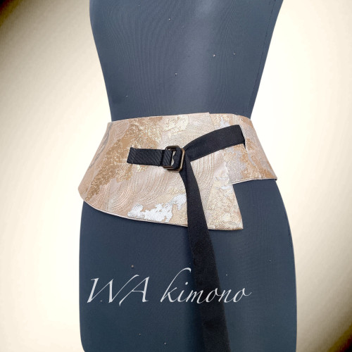 金糸刺繍帯サッシュベルト