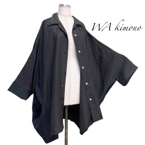 ブラックドルマンシャツ