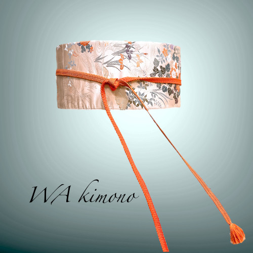 九百錦 シャンパンピンク サッシュベルト