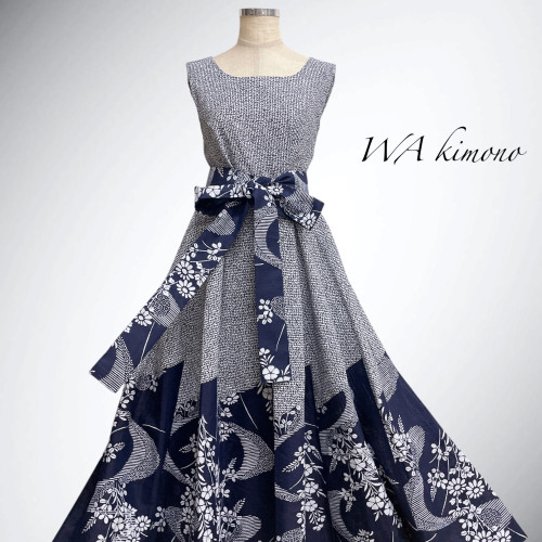 浴衣 MIX フレアーワンピース 