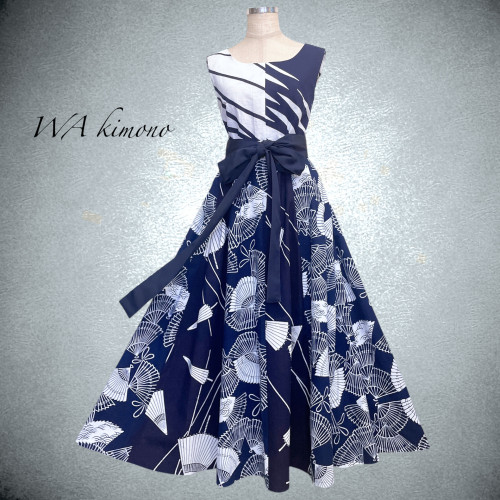 浴衣 MIX フレアーワンピース 