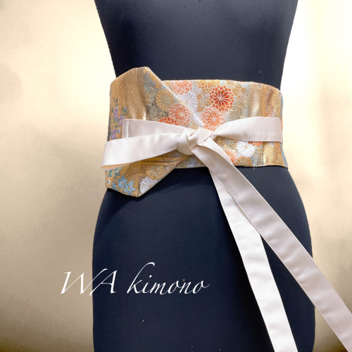 金刺繍 サッシュベルト