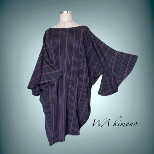 ストライプ アシンメトリーチュニック