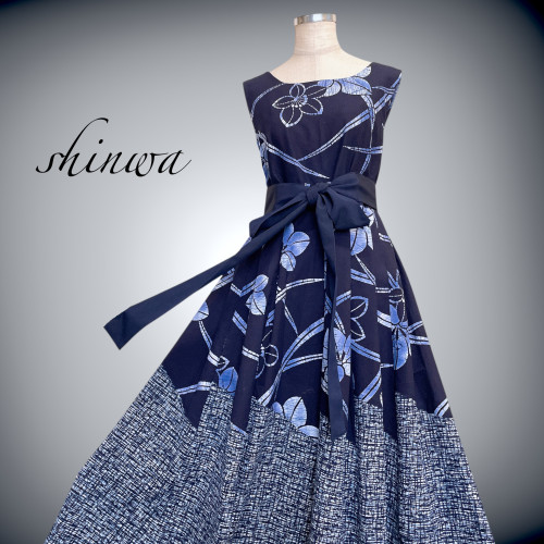 浴衣MIXワンピース