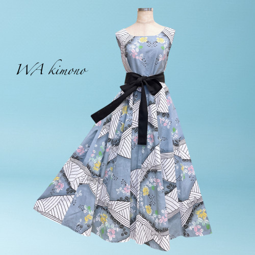 反物仕立て 浴衣ワンピース