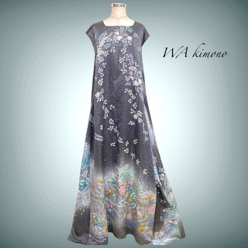 最高級 素材で魅せる マキシ丈 ワンピース 着丈130cm