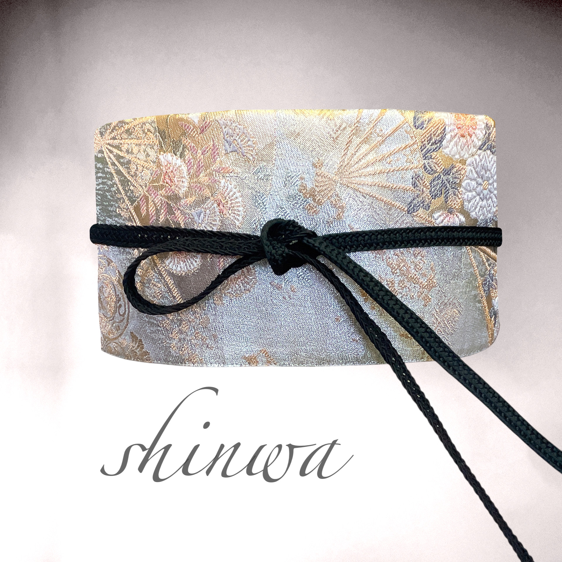 煌めきシルバー サッシュベルト