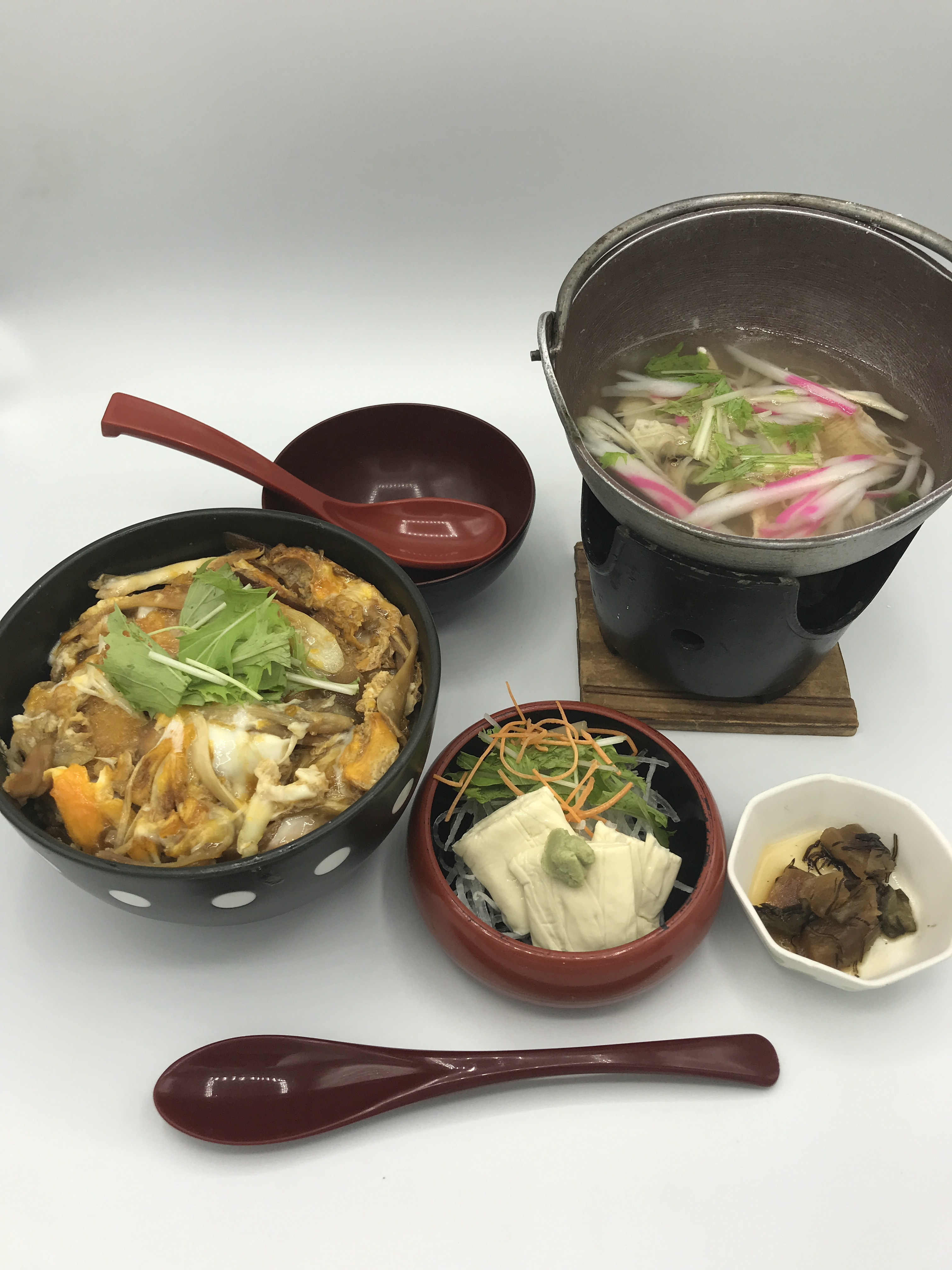 ゆばカツ丼セット