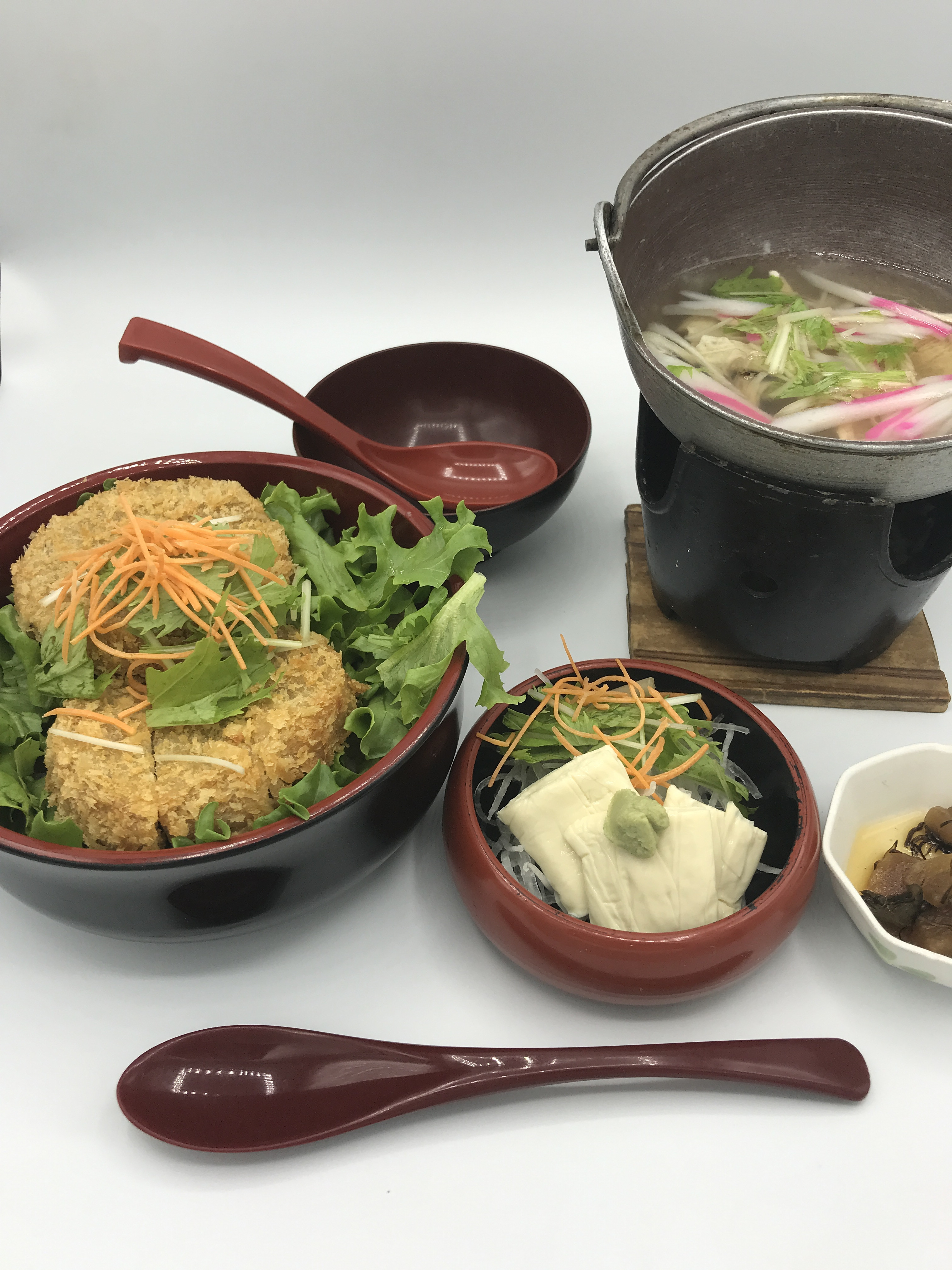 ゆばフライ丼セット