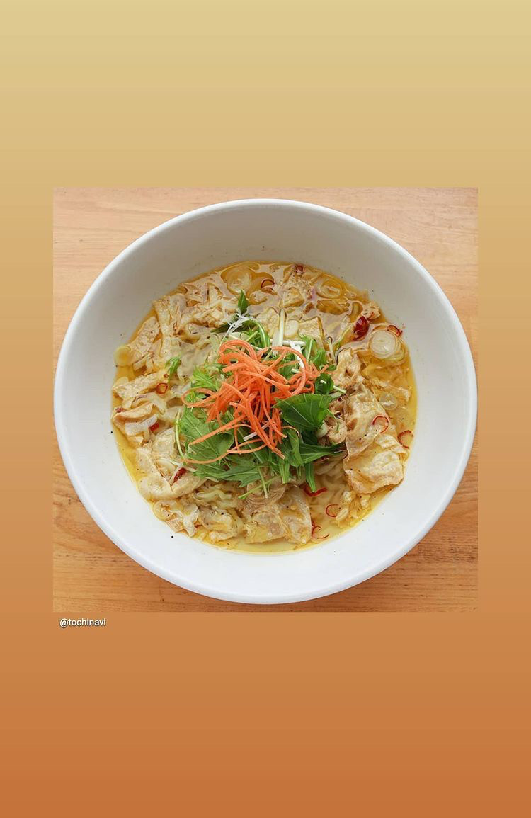 ベジタリアン、ビーガン対応ゆばチーノラーメンAglio Orio Peperoncino