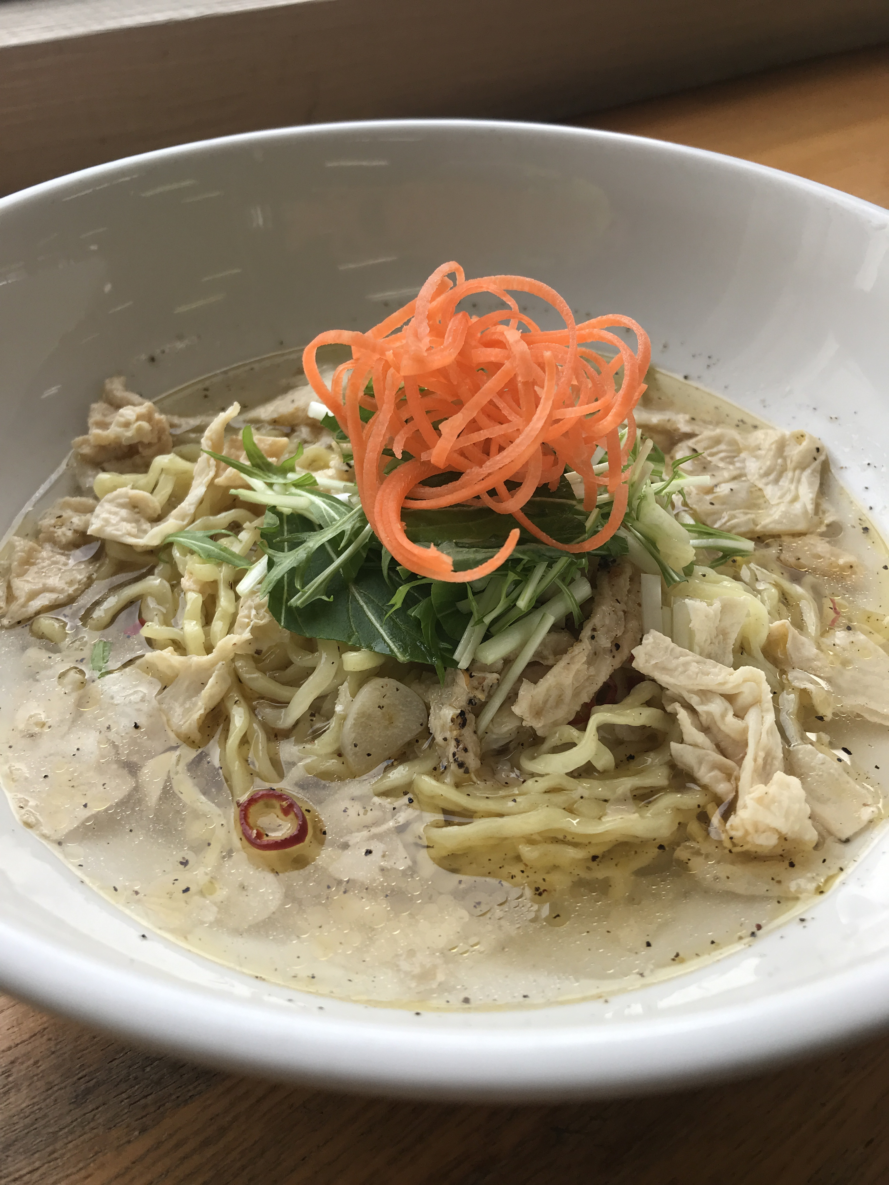 ゆばチーノらーめんAglio Orio Peperoncino