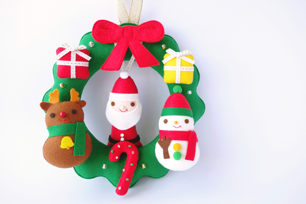 nico.のクリスマスリース