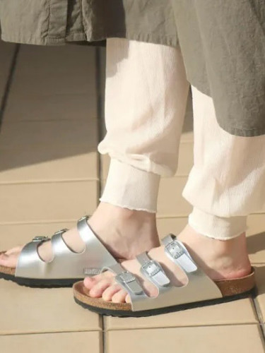 ゆるっとガーゼ編みコットンレギンス