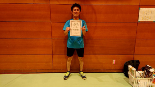 2021.7.23(金祝)第130回大会初中級者シングルス戦　第2位　塩木さん