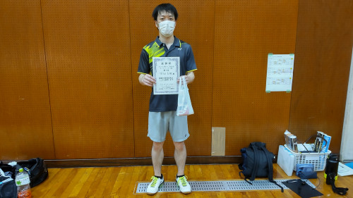 2021.8.21(土)第137回大会オープンシングルス戦　第３位　田畑さん