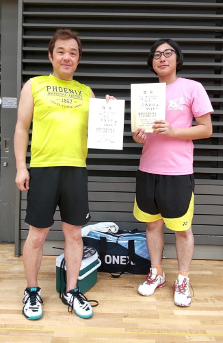 2023.7.29(土) 第306回大会 初級オープンダブルス戦  第3位  高橋さん・須賀さんペア