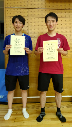 2025.7.5(土)第503回大会《初級SS》ダブルス戦  優勝 岩田さん・栗﨑さんペア