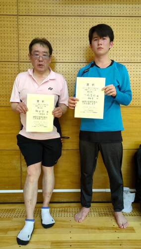 2025.7.5(土)第503回大会《初級SS》ダブルス戦  第2位 梅田さん・川崎さんペア