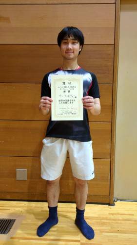 2025.7.6(日)第505回大会《オープン》シングルス戦  優勝 さん