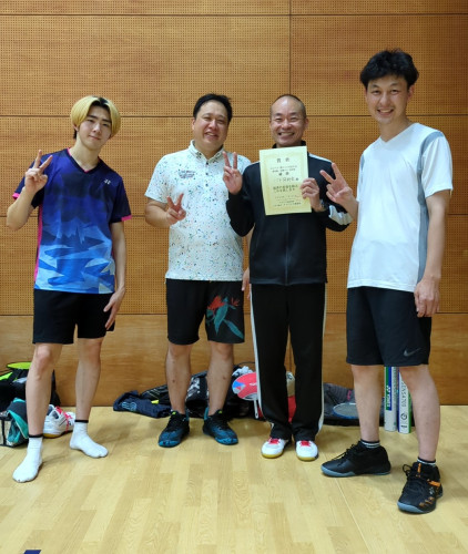 2025.7.21(月祝)第508回大会《超初級》《初級SS》団体戦  優勝  バド同好会さん