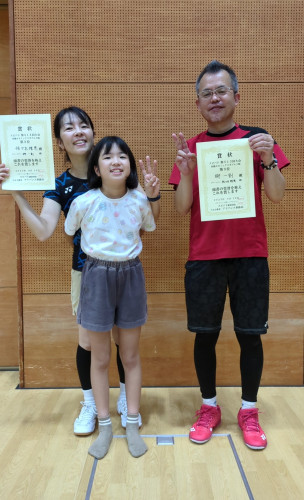 2025.8.10(日)第513回大会《初級SSミックス》ダブルス戦  第3位  柳さん・佐々木さんペア