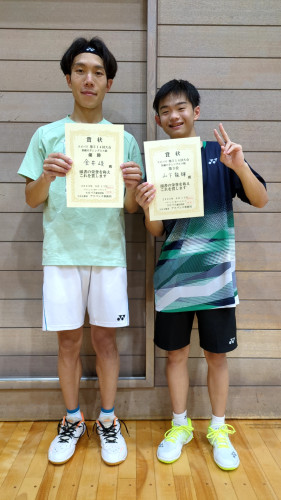2025.8.11(月祝)第514回大会《初級OP》シングルス戦  優勝 金井さん、第3位  山下さん