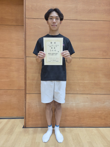 2025.8.16(土)第517回大会《初級S》シングルス戦 優勝 金井さん