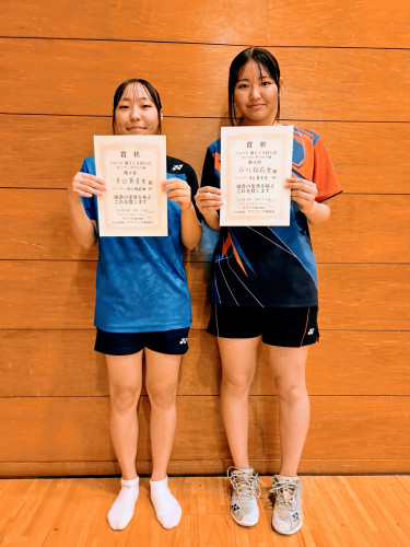 2025.8.15(金)第515回大会《オープン》ダブルス戦  第3位 石川さん・井口さんペア