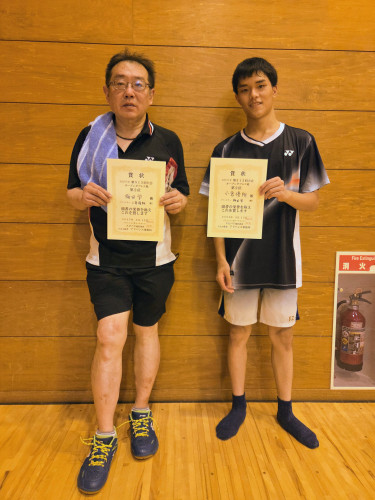 2025.8.15(金)第515回大会《オープン》ダブルス戦  第2位 梅田さん・小倉さんペア