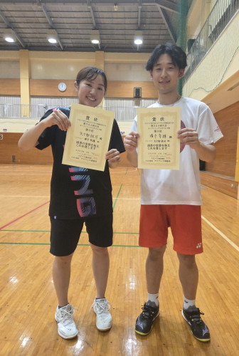 2025.9.7(日)第524回大会《オープンミックス》ダブルス戦  第3位  さん・さんペア