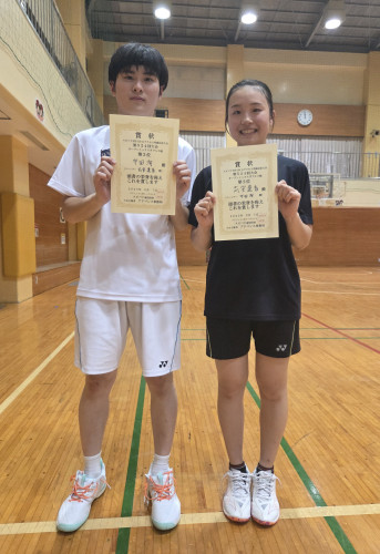 2025.9.7(日)第524回大会《オープンミックス》ダブルス戦  第2位  さん・さんペア