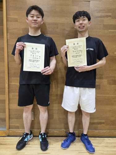 2025.12.6(土)第548回大会《初級OP》ダブルス戦  第3位さん・さんペア