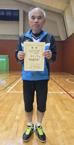 2026.1.4(日)第556回大会《初級SS》シングルス戦 ﾌﾞﾛｯｸⅡ 第2位  森田さん