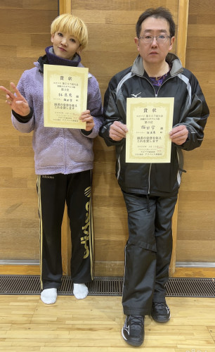 2026.1.11(日)第557回大会《初級SS》ダブルス戦 第3位  梅田さん・林さんペア