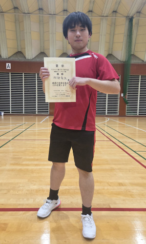 2026.2.1(日)第565回大会《初級S》シングルス戦 優勝 阿部さん