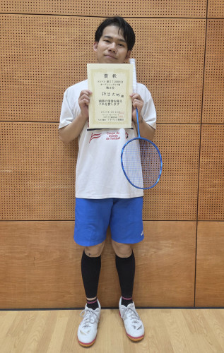 2026.2.23(月祝)第572回大会 オープンシングルス戦  第2位  柿沼さん