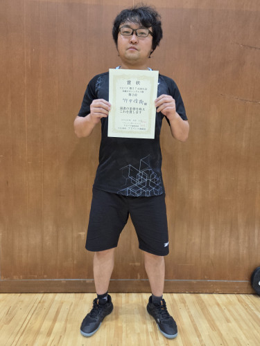 2026.3.1(日)第574回大会 初級SSシングルス戦  第2位  竹中さん