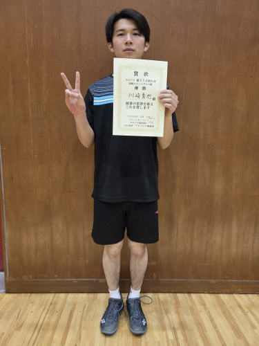 2026.3.1(日)第574回大会 初級SSシングルス戦  優勝  川崎さん