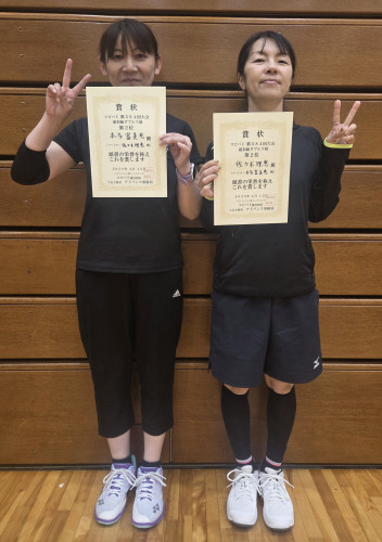 2026.4.12(日)第584回大会《超初級》ダブルス戦  第2位  佐々木さん・本多さんペア