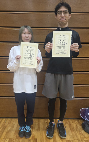 2026.4.12(日)第584回大会《超初級》ダブルス戦  優勝  箱田さん・阿久津さんペア