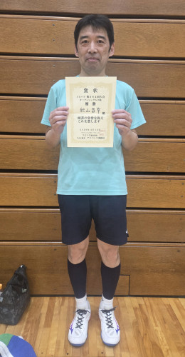 2026.4.12(日)第584回大会《オープン》シングルス戦  優勝  秋山さん