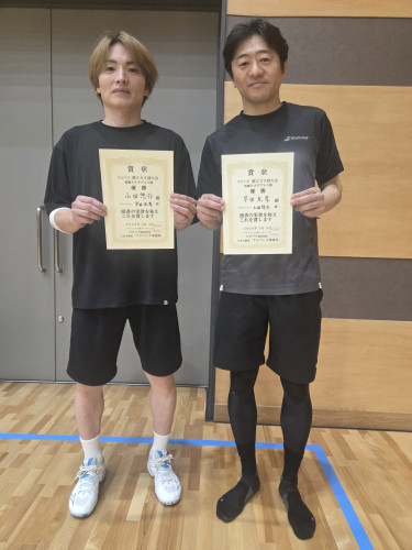 2026.5.4(月祝)第593回大会《初級SS》ダブルス戦  優勝  早田さん・山田さんペア