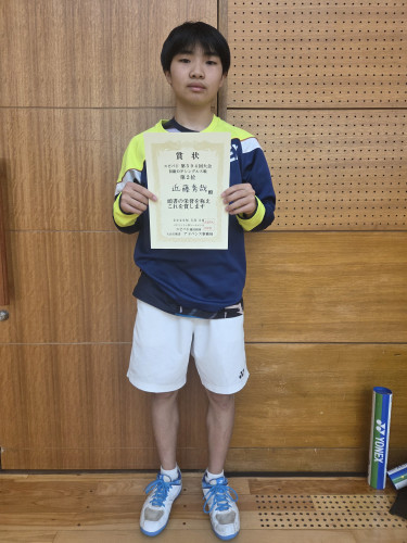 2026.5.5(火祝)第594回大会《初級OP》シングルス戦  第2位  近藤さん