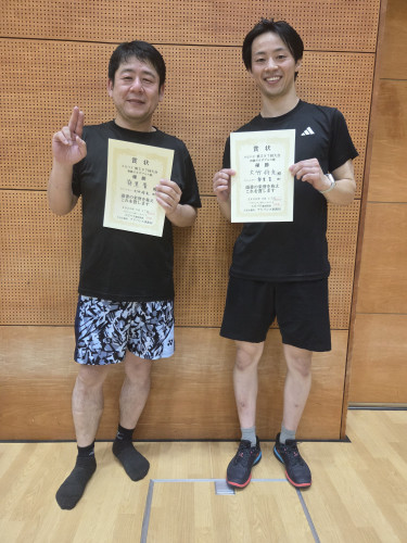 2026.5.17(日)第597回大会《初級SS》ダブルス戦  優勝  脊黒さん・大竹さんペア